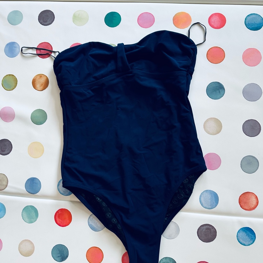 Navy Blue One-Piece Swimsuit